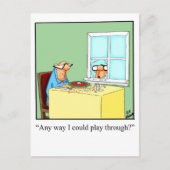 Funny Golf Humor Briefkaart (Voorkant)