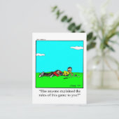 Funny Golf Humor Briefkaart (Staand voorkant)