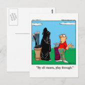 Funny Golf Humor Briefkaart (Voorkant / Achterkant)