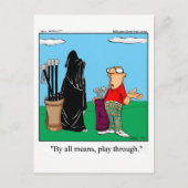 Funny Golf Humor Briefkaart (Voorkant)