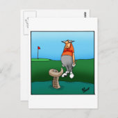 Funny Golf Humor Briefkaart (Voorkant / Achterkant)