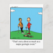 Funny Golf Humor Briefkaart (Voorkant)
