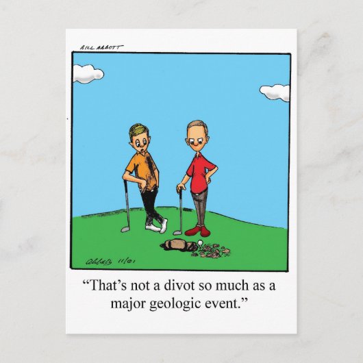 Funny Golf Humor Briefkaart (Voorkant)