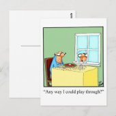 Funny Golf Humor Briefkaart (Voorkant / Achterkant)