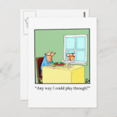 Funny Golf Humor Briefkaart (Voorkant / Achterkant)