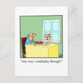 Funny Golf Humor Briefkaart (Voorkant)