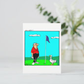 Funny Golf Humor Briefkaart (Staand voorkant)