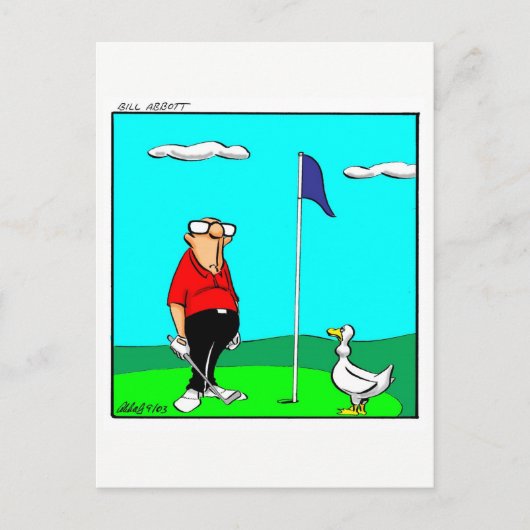 Funny Golf Humor Briefkaart (Voorkant)