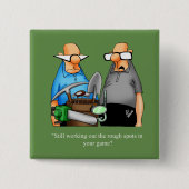 Funny Golf Humor Button (Voorkant)