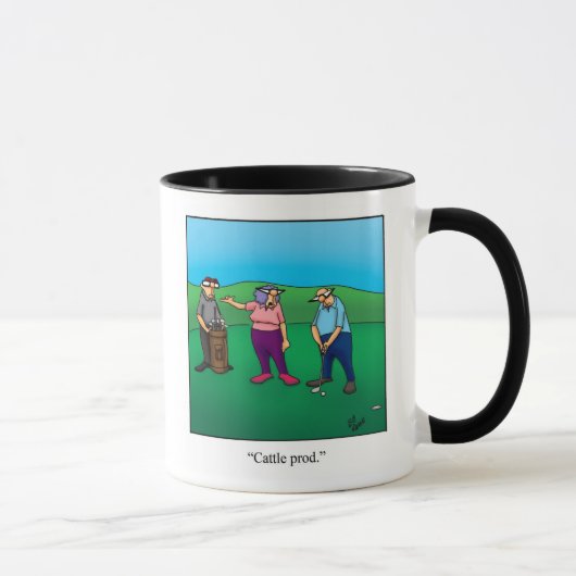 Funny Golf Humor Mok (Rechts)