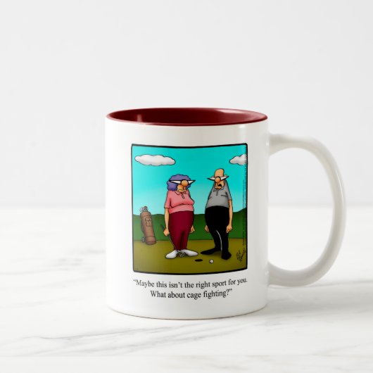 Funny Golf Humor Mok Gift (Rechts)