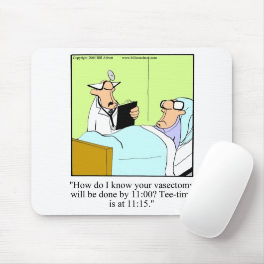 Funny Golf Humor Mousepad Cadeau Muismat (Met muis)