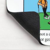 Funny Golf Humor Mousepad Muismat (Hoek)