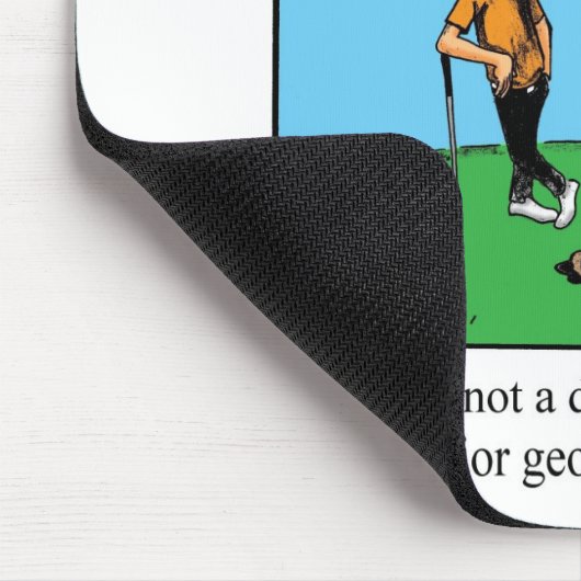 Funny Golf Humor Mousepad Muismat (Hoek)
