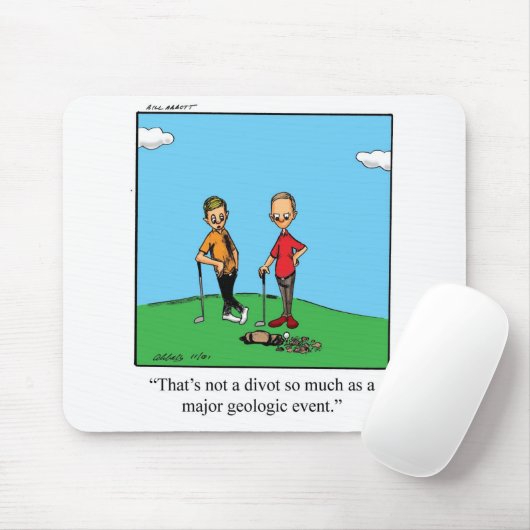Funny Golf Humor Mousepad Muismat (Met muis)