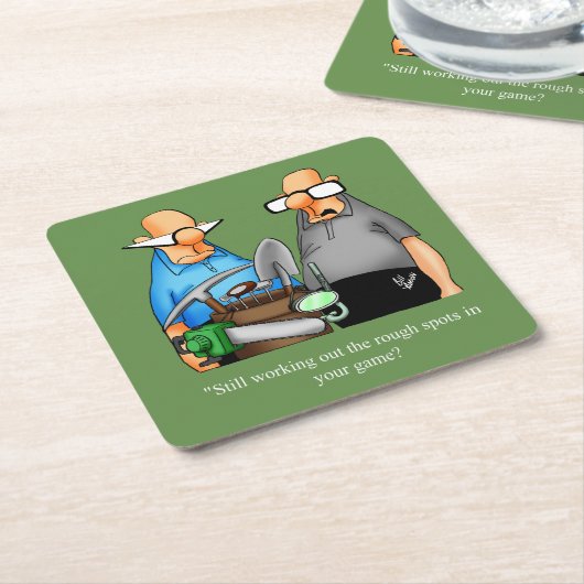 Funny Golf Humor Onderzetter Cadeau (Schuin)