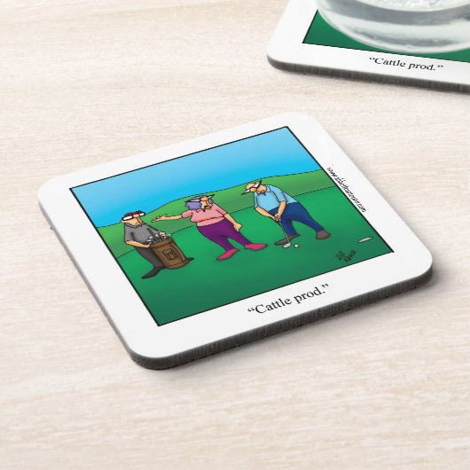 Funny Golf Humor Onderzetter Golf Gift (Linkerzijde)