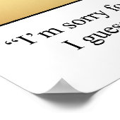 Funny Golf Humor Poster (Hoek)