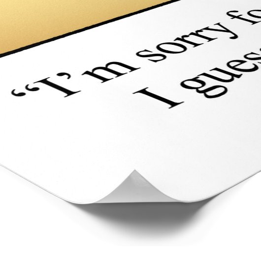 Funny Golf Humor Poster (Hoek)