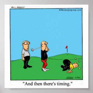 Funny Golf Humor Poster