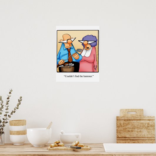 Funny Golf Humor Poster (Keuken)