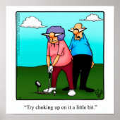Funny Golf Humor Poster Gift (Voorkant)
