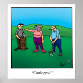 Funny Golf Humor Poster Gift (Voorkant)