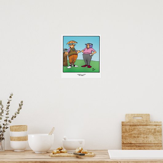 Funny Golf Humor Poster Gift (Keuken)