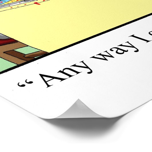 Funny Golf Humor Poster Gift (Hoek)