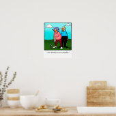 Funny Golf Humor Poster Gift (Keuken)