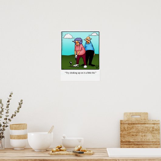 Funny Golf Humor Poster Gift (Keuken)