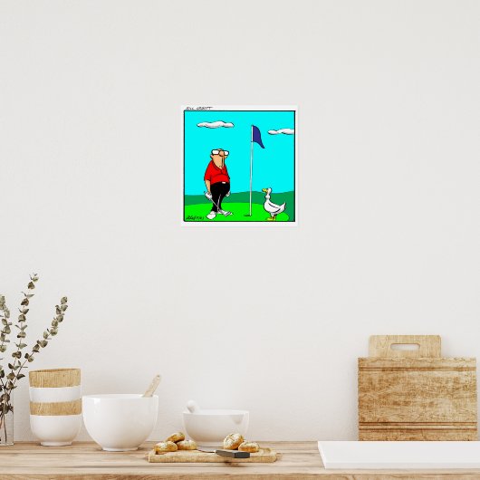 Funny Golf Humor Poster Gift (Keuken)