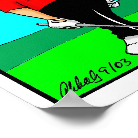 Funny Golf Humor Poster Gift (Hoek)