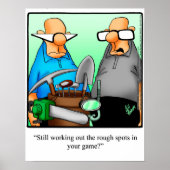 Funny Golf Humor Poster Gift (Voorkant)