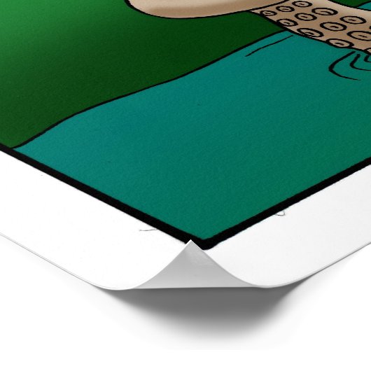 Funny Golf Humor Poster Gift (Hoek)