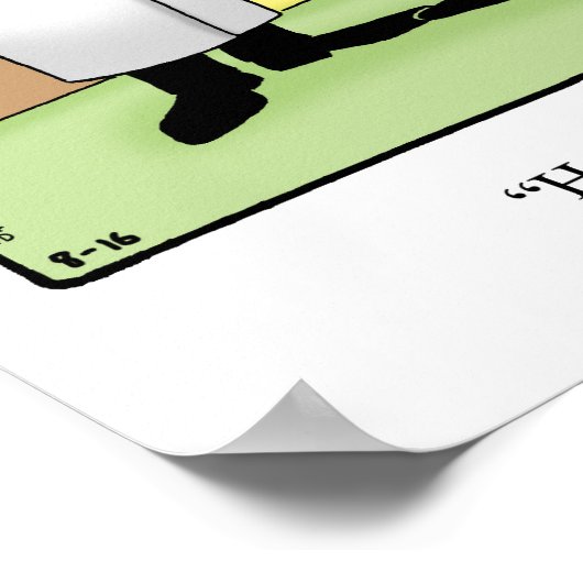 Funny Golf Humor Poster Gift (Hoek)