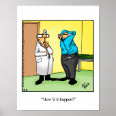 Funny Golf Humor Poster Gift (Voorkant)