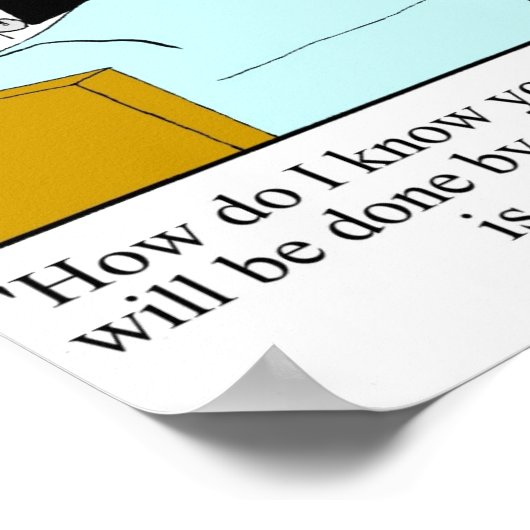 Funny Golf Humor Poster Gift (Hoek)