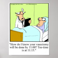 Funny Golf Humor Poster Gift
