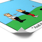 Funny Golf Humor Poster Gift (Hoek)