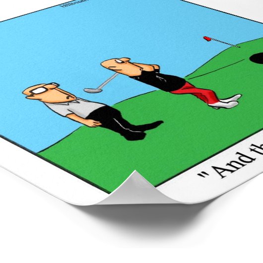 Funny Golf Humor Poster Gift (Hoek)