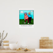 Funny Golf Humor Poster Gift (Keuken)