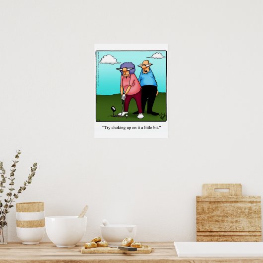 Funny Golf Humor Poster Gift (Keuken)