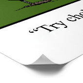 Funny Golf Humor Poster Gift (Hoek)