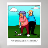 Funny Golf Humor Poster Gift (Voorkant)