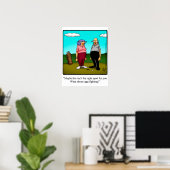 Funny Golf Humor Poster Gift (Thuiskantoor)