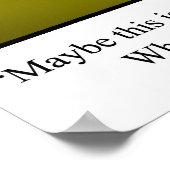 Funny Golf Humor Poster Gift (Hoek)