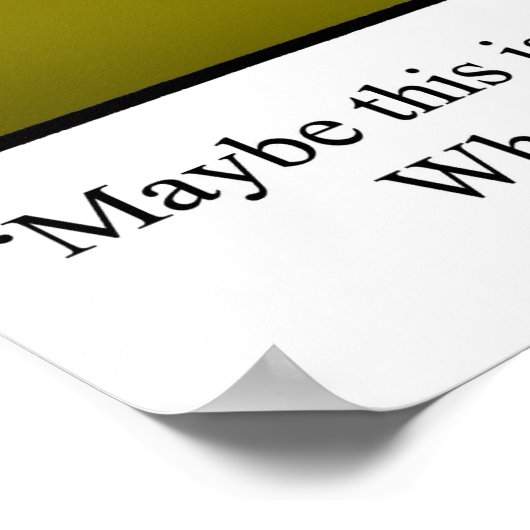 Funny Golf Humor Poster Gift (Hoek)