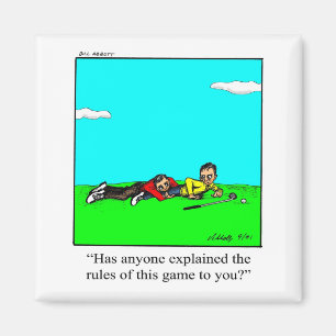 Funny Golf Humor Square Magnet