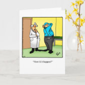 Funny Golf Humor Wenskaart voor hem Kaart (Gele Bloem)